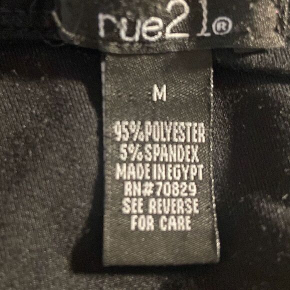 Lot of 2 Rue 21 Tops Junior Girls Sz Medium Pink Navy Good Vibes & Solid Black - Picture 7 of 10